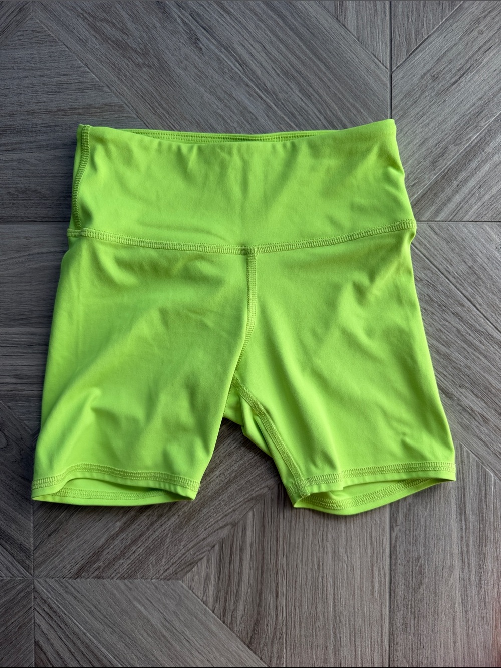 Like new Tiger Friday Neon Lime Kids Dance Shorts - High-Waist Stretch